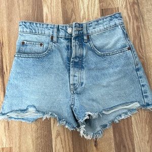 Zara brand new high rise jean short